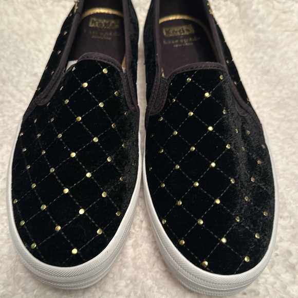 Keds X Kate Spade New York Double Decker Quilted Velvet Sneakers size 8 - Picture 4 of 9
